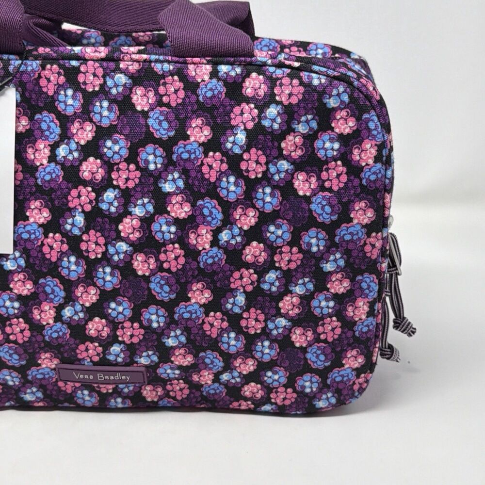 Vera Bradley Lighten Up Travel Organizer Berry Burst NWT Cosmetic Toiletry Bag - Picture 5 of 16